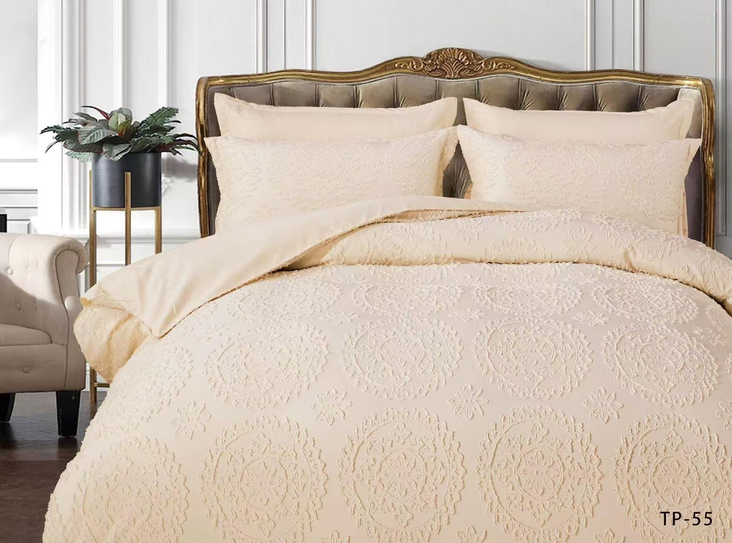 Single Size Embroidery Comforter Set – 4 Pieces