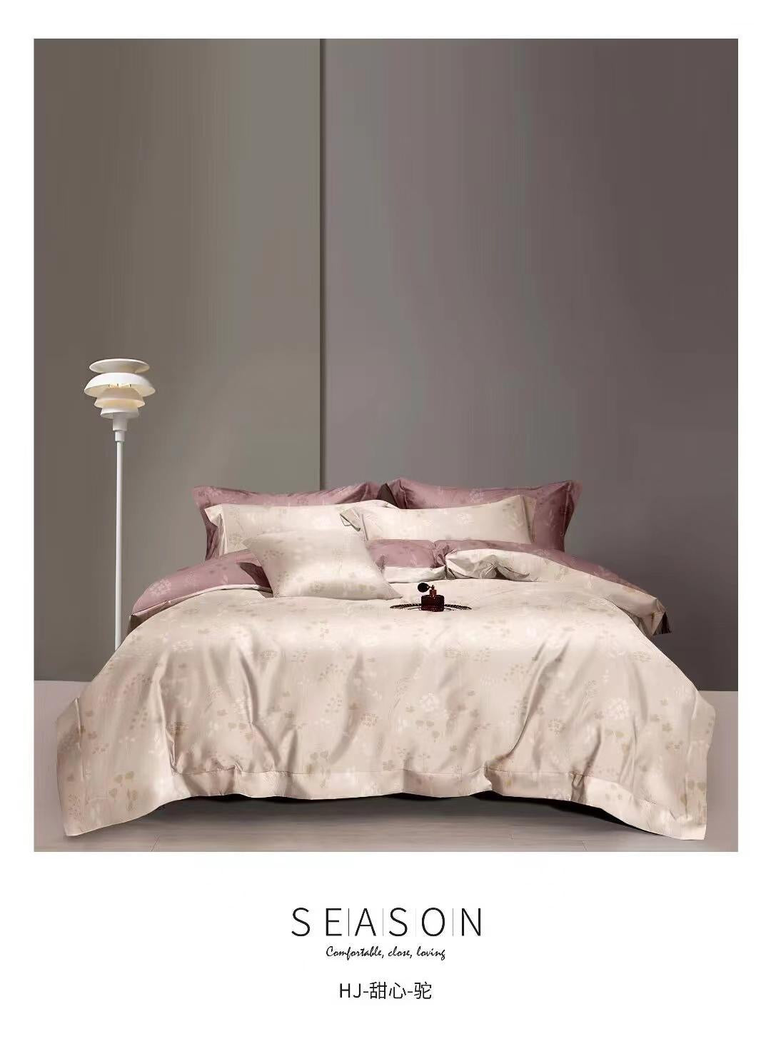 Queen size duvet cover set 4in1 set
