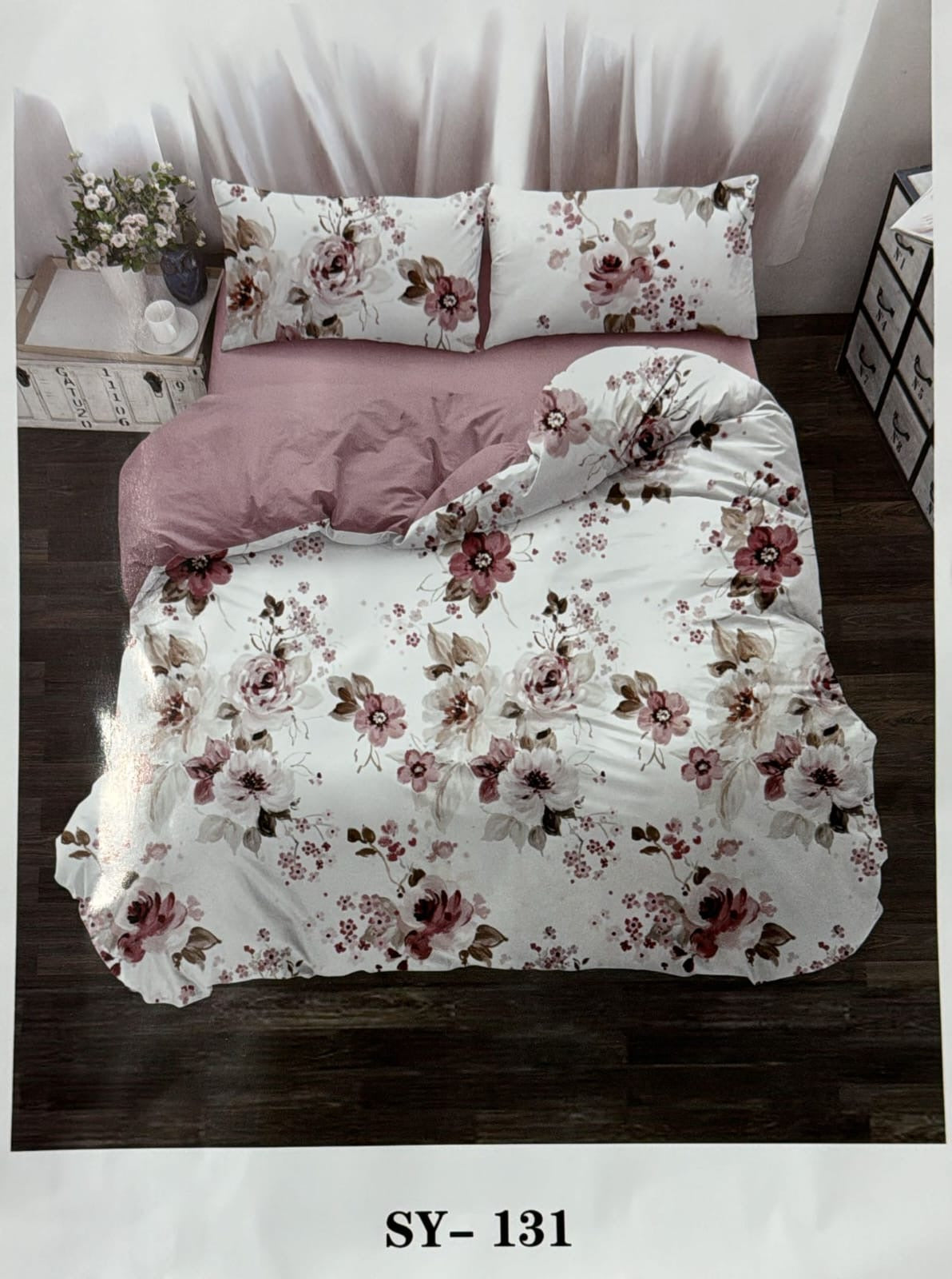 Floral King size comforter 6Pcs set - 220 x 240cm