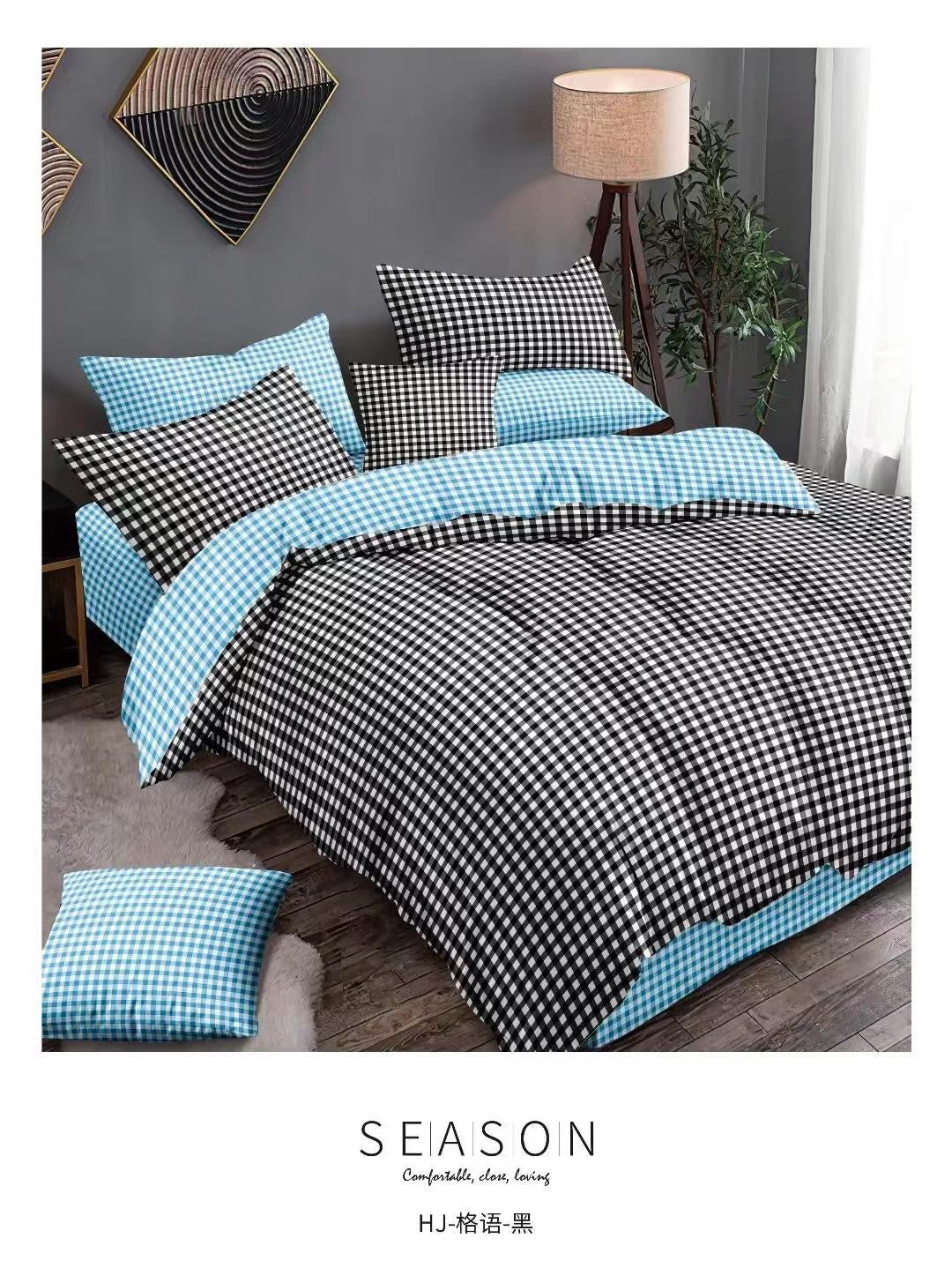 Queen size duvet cover set 4in1 set