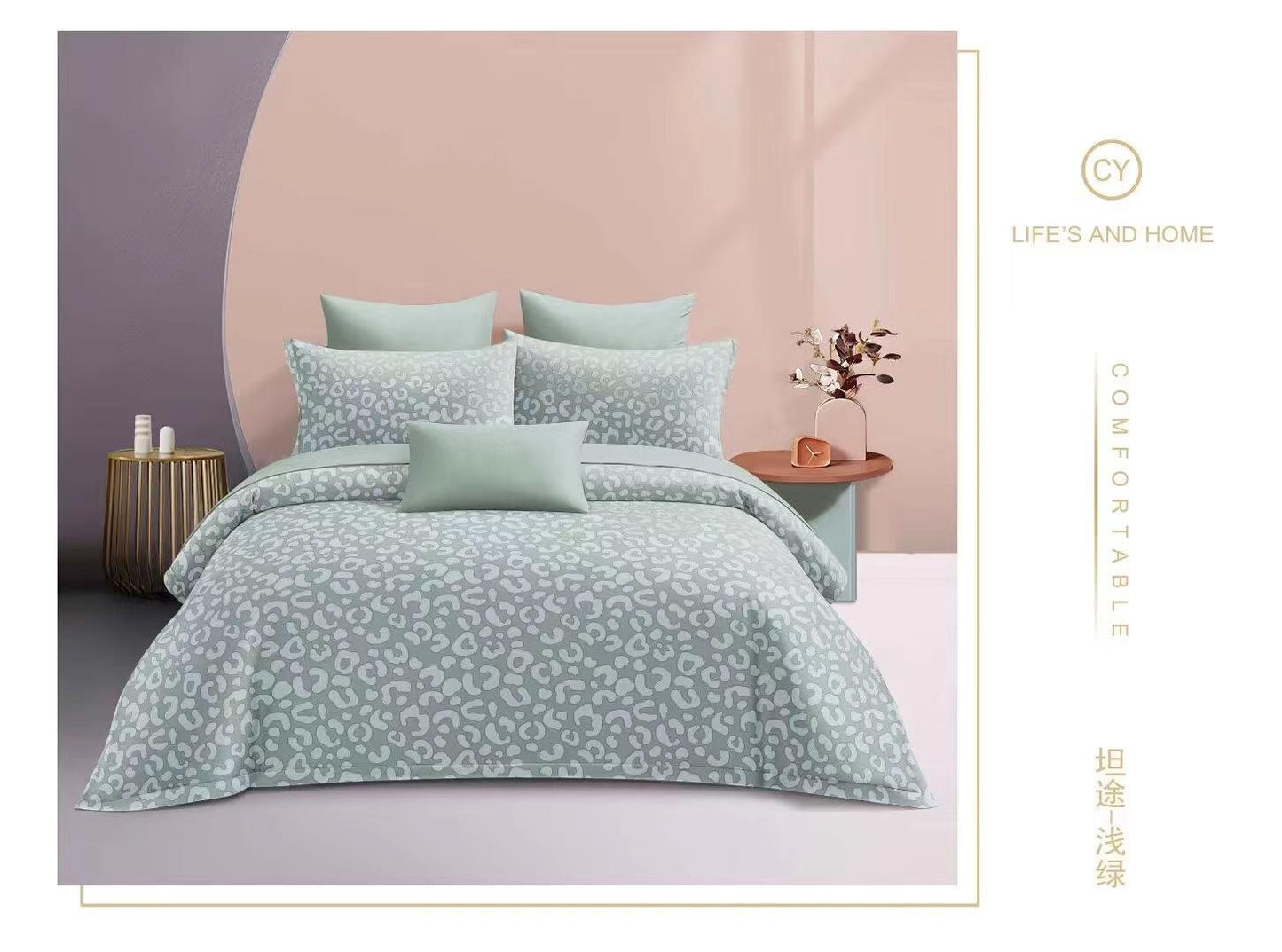 Queen size duvet cover set 4in1 set