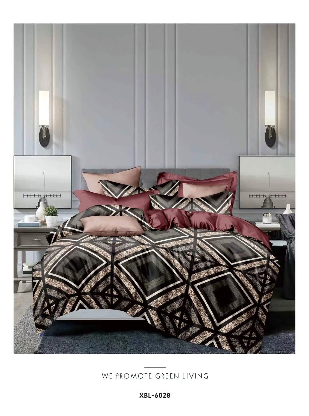Queen size duvet cover set 4in1 set