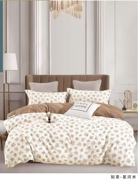 New Collection – Floral Cotton Comforter Set (Queen Size 4 Pcs set)