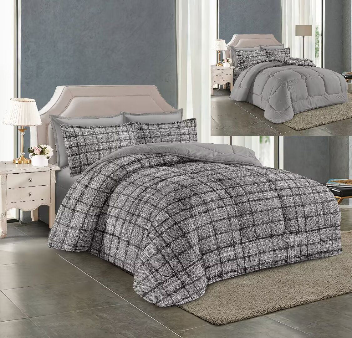 Single XL Twin size comforter 4 pieces set - 120 x 200cm