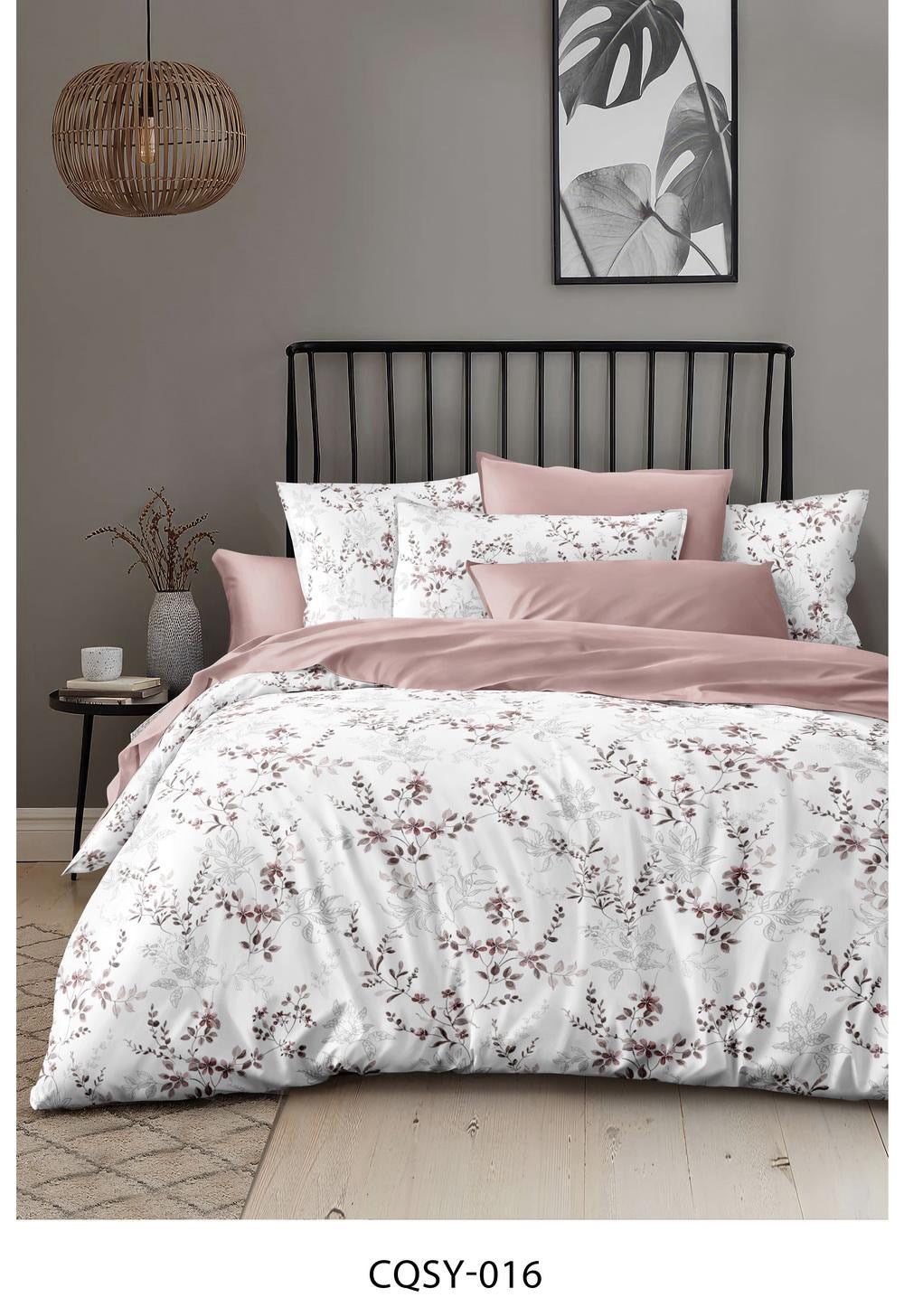Elegant Floral King Size Comforter Set – 6 Pieces | Premium Cotton Fabric