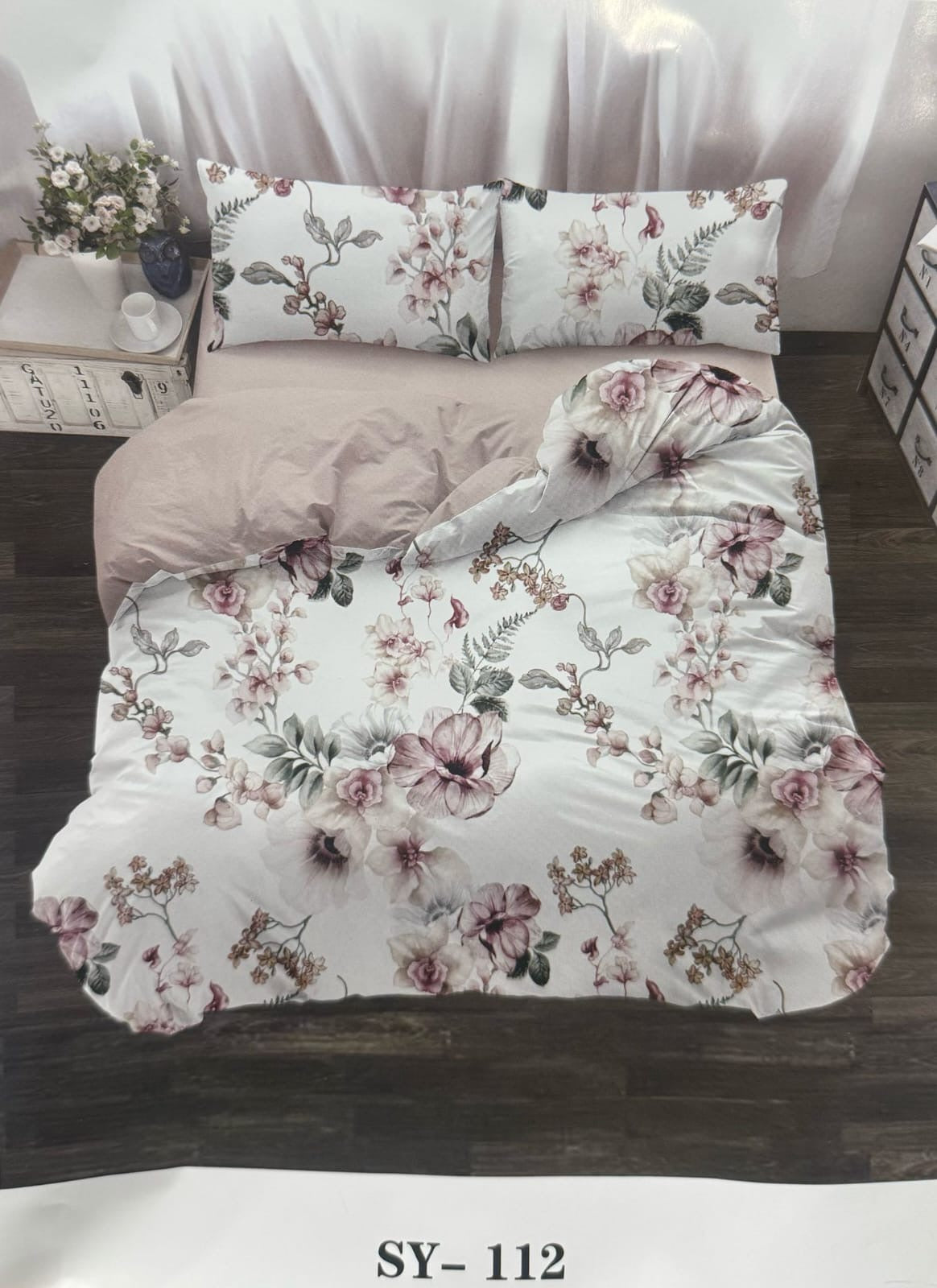 Floral King size comforter 6Pcs set - 220 x 240cm