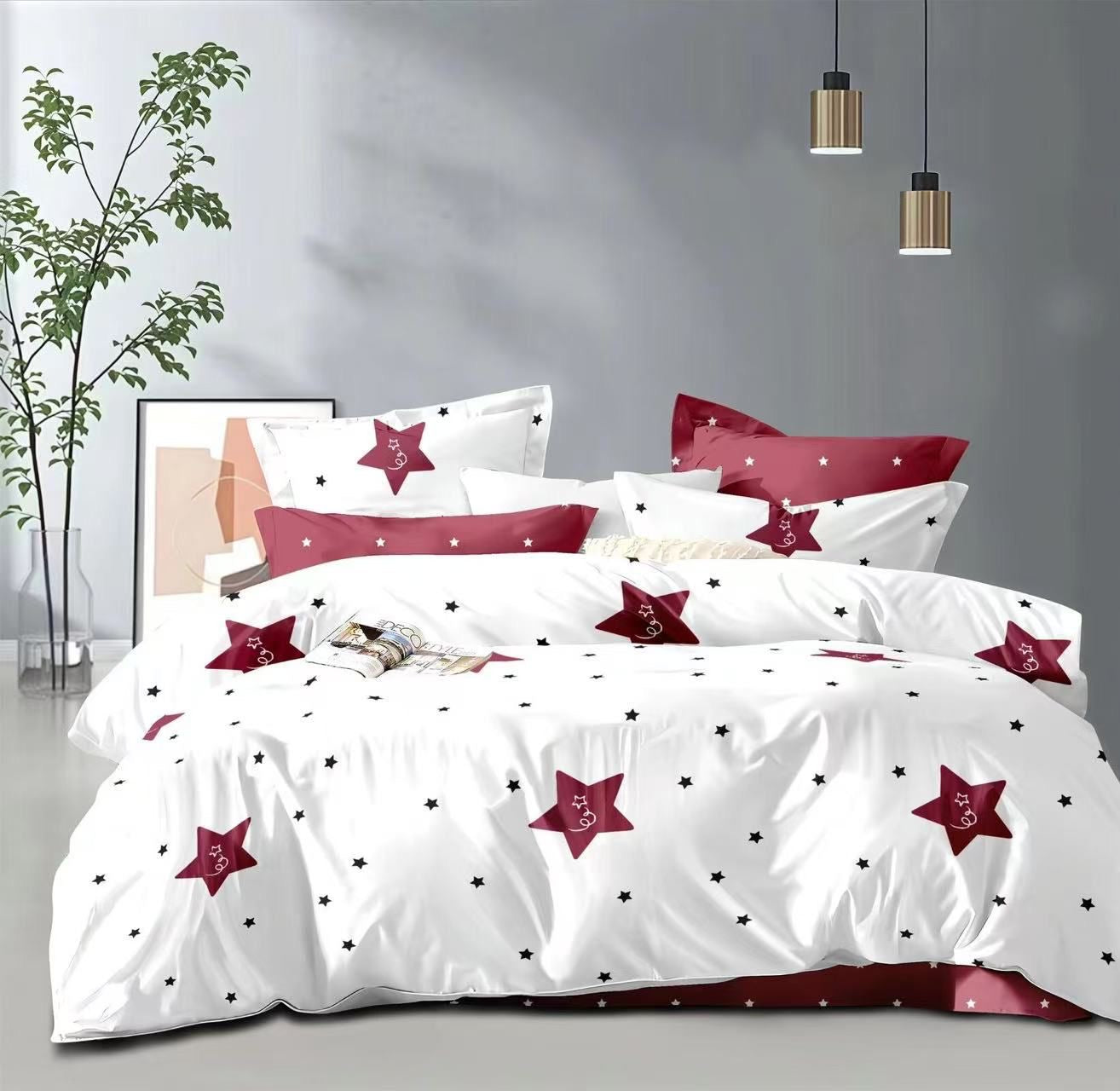 Floral print King size comforter 6 pieces set - 220 x 240cm
