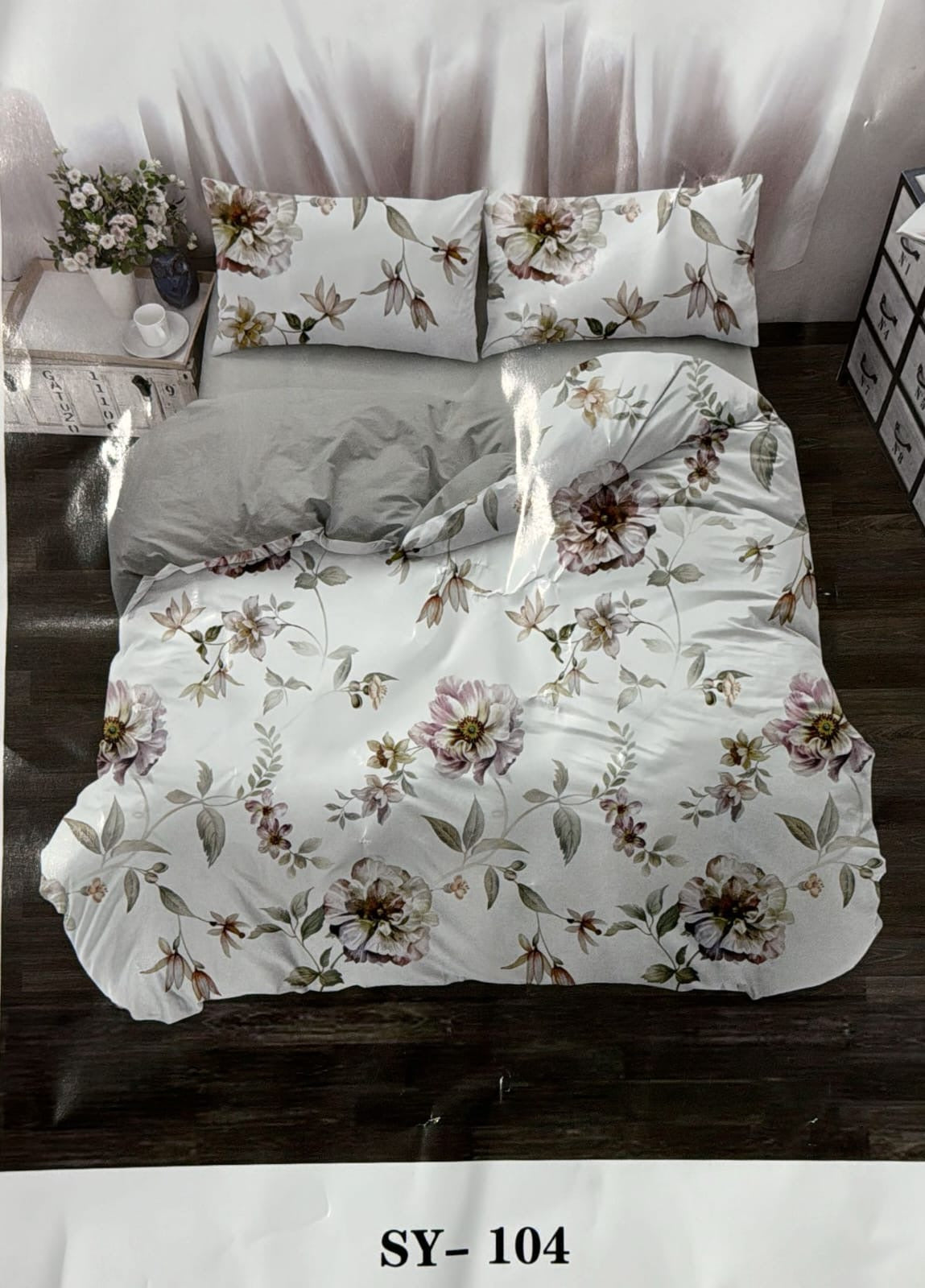Floral King size comforter 6Pcs set - 220 x 240cm
