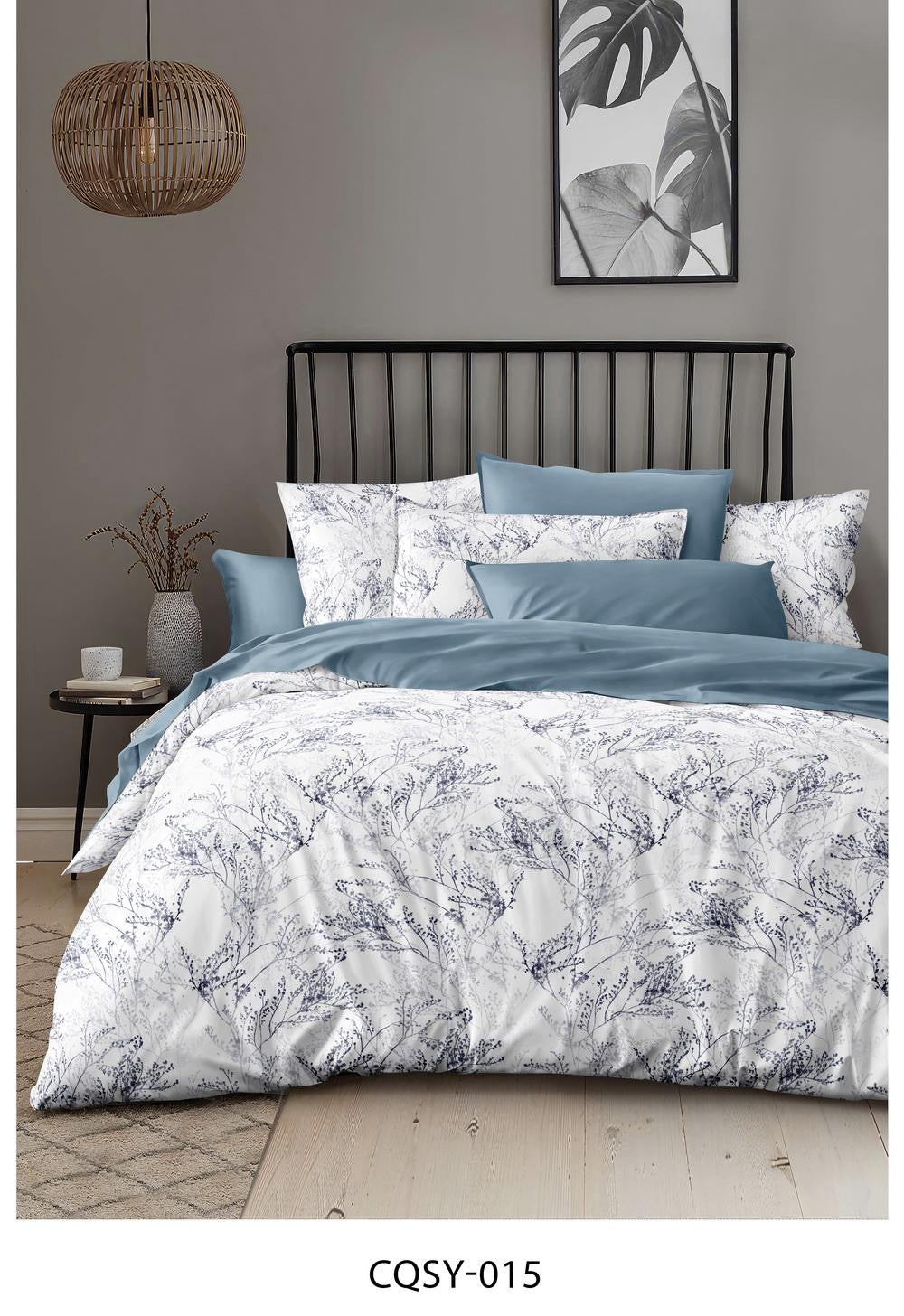 Elegant Floral King Size Comforter Set – 6 Pieces | Premium Cotton Fabric