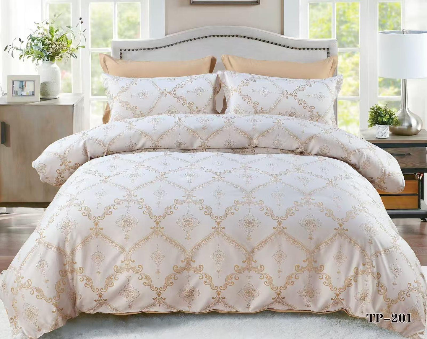 Single Size Embroidery Comforter Set – 4 Pieces