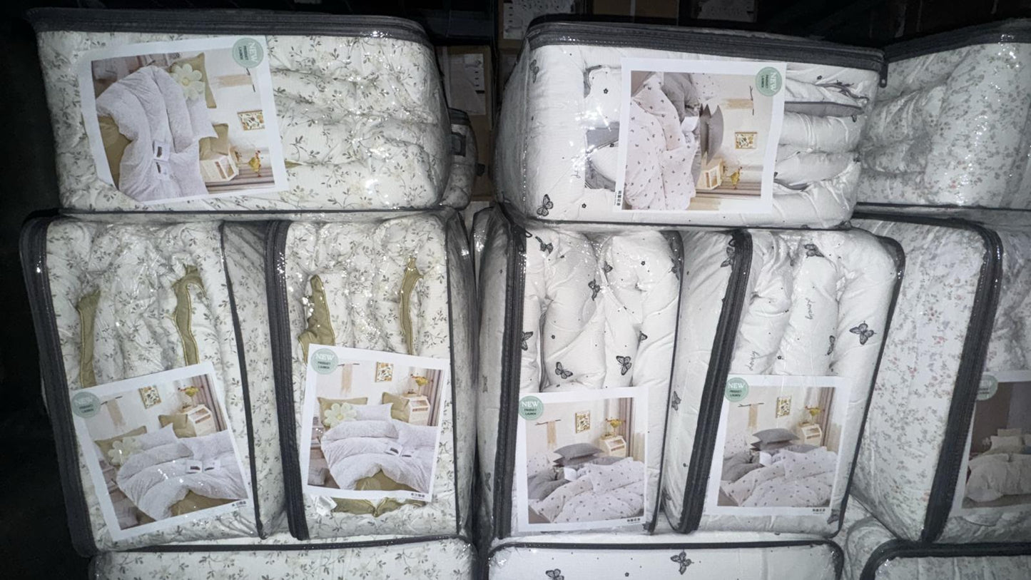 Premium Quality Super King Comforter 6PCS Set - Cotton Fabric | 240x260cm (SALE)