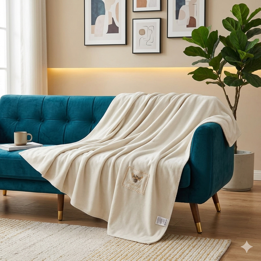 Soft Fleece Blanket 200x230cm – Warm, Smooth & Comfortable