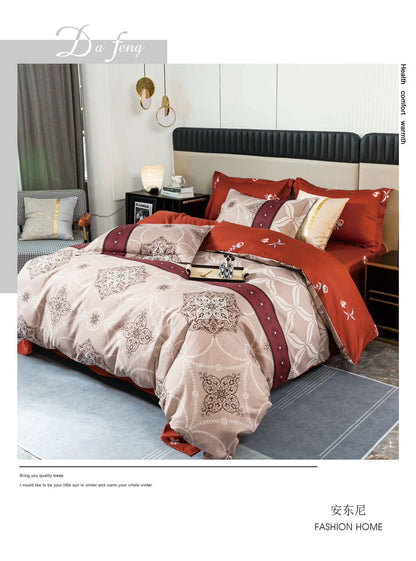 Queen size comforter 4 pieces set - 160x200cm