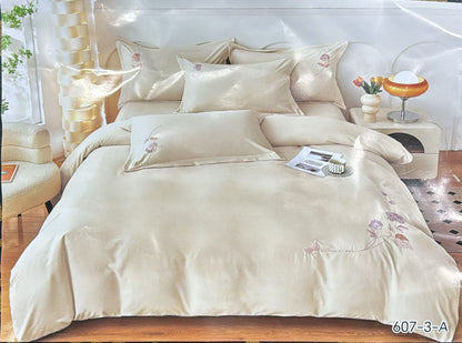 Embroidery designed premium cotton comforter 6pcs set-King