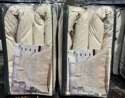 Luxury King Size Embroidery Comforter – Premium 6 Pieces Set (220×240 CM)
