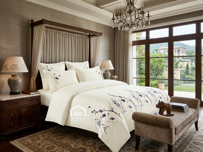 Luxury King Size Embroidery Comforter – Premium 6 Pieces Set (220×240 CM)