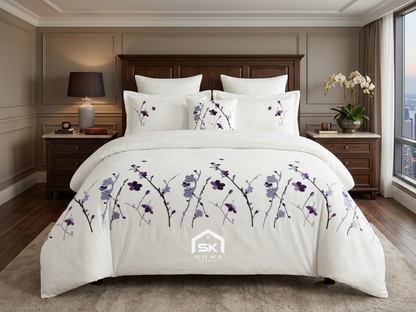 Luxury King Size Embroidery Comforter – Premium 6 Pieces Set (220×240 CM)