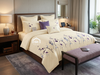 Luxury King Size Embroidery Comforter – Premium 6 Pieces Set (220×240 CM)