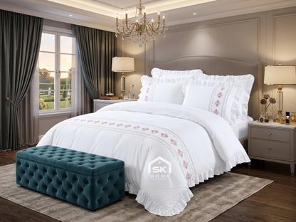 Luxury King Size Embroidery Comforter – Premium 6 Pieces Set (220×240 CM)