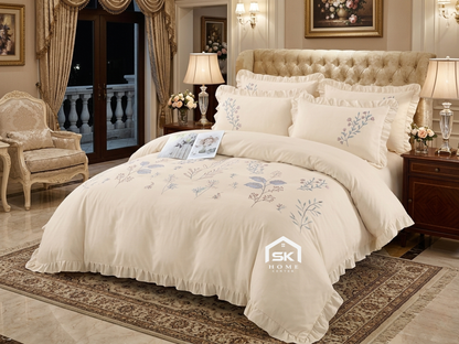 Luxury King Size Embroidery Comforter – Premium 6 Pieces Set (220×240 CM)