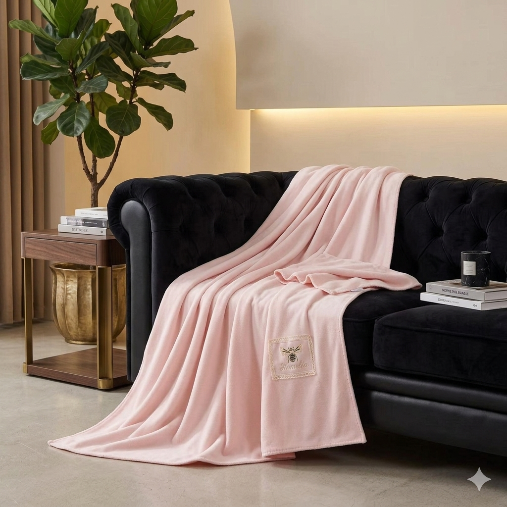 Soft Fleece Blanket 200x230cm – Warm, Smooth & Comfortable