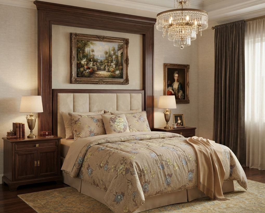 Floral 6-Piece Cotton Comforter Set | King Size Bedding Set - SK HOME CENTER