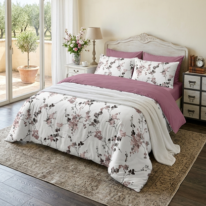 Floral King size comforter 6Pcs set - 220 x 240cm