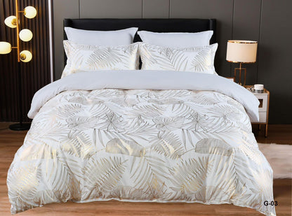 New collection Queen size solid comforter set 160x220cm - SK HOME CENTER