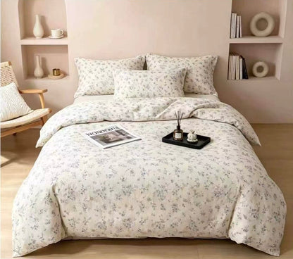 Premium Quality Comforter Set (Queen Size 4 Pcs set) 100% Cotton - SK HOME CENTER