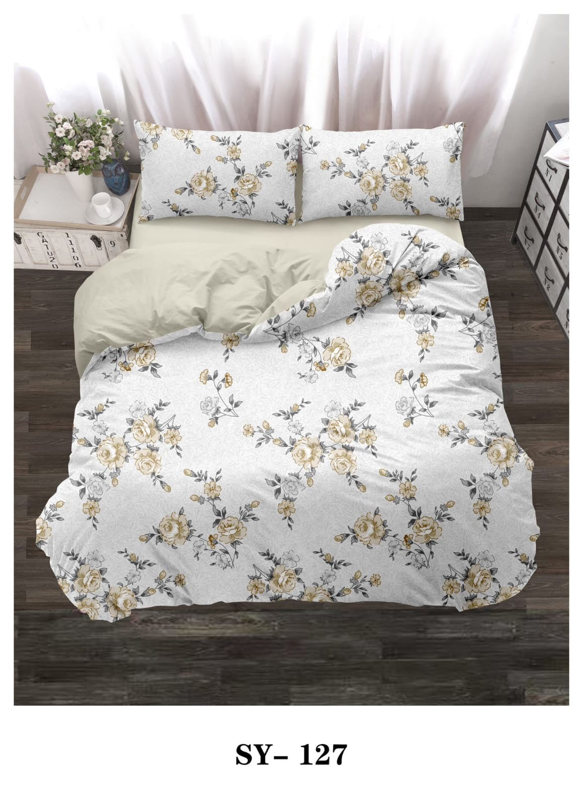 King size pattern duvet cover 6pcs set