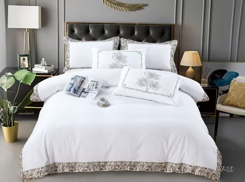 Premium Floral Printed Duvet Cover Set - King Size Cotton