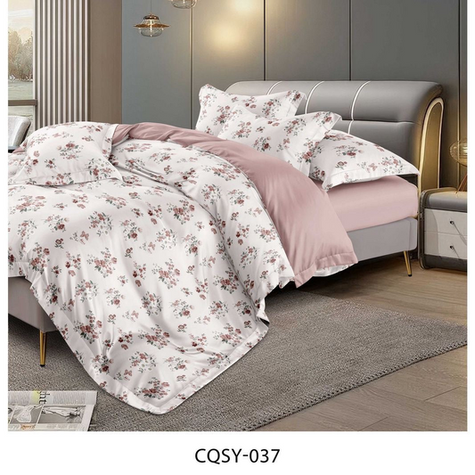 Elegant Floral King Size Comforter Set – 6 Pieces | Premium Cotton Fabric