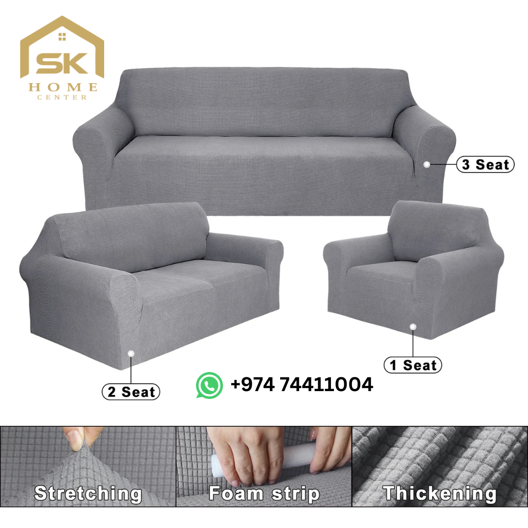 Modern sofa cover solid colors - SK HOME CENTER