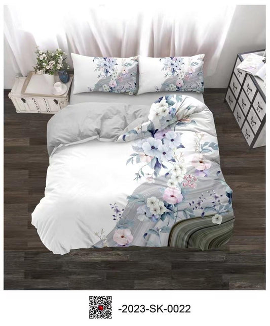 Floral King size comforter 6Pcs set - 220 x 240cm