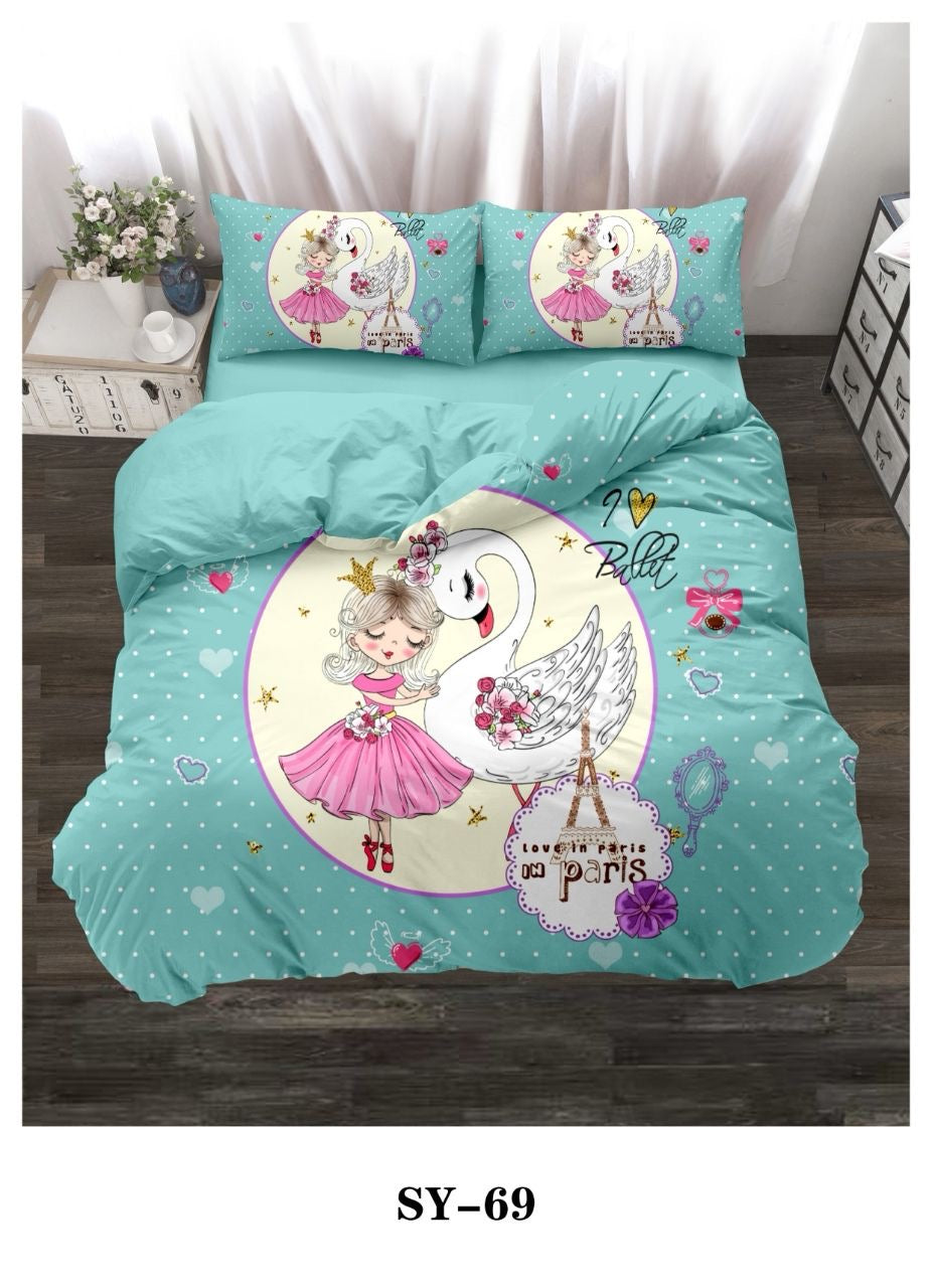 Single size Kids Quilt set 4 pieces - 120 x 200cm - SK HOME CENTER