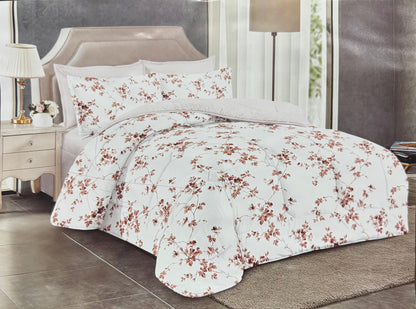 Floral print King size comforter 6 pieces set - 220 x 240cm