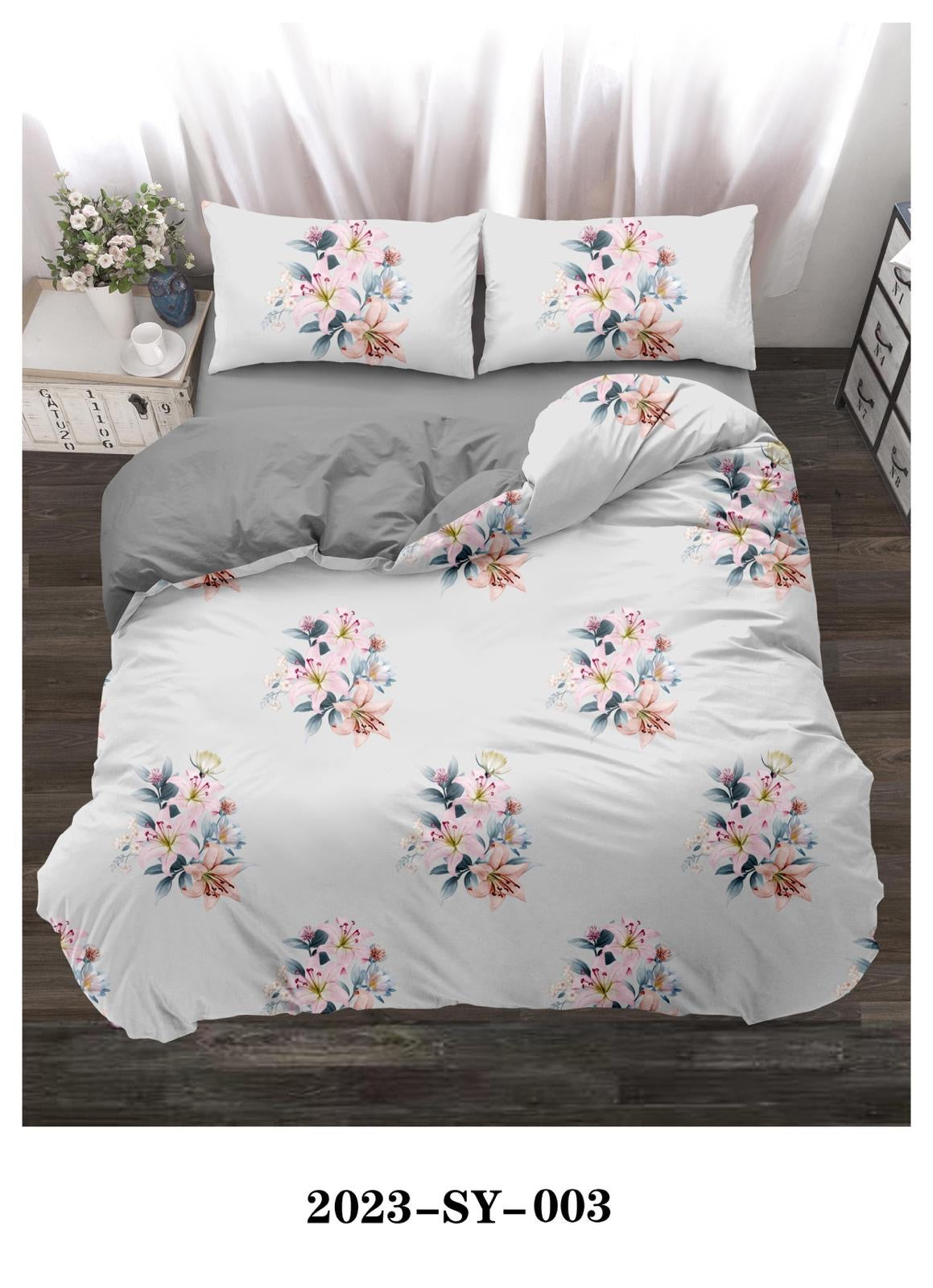 King size pattern duvet cover 6pcs set
