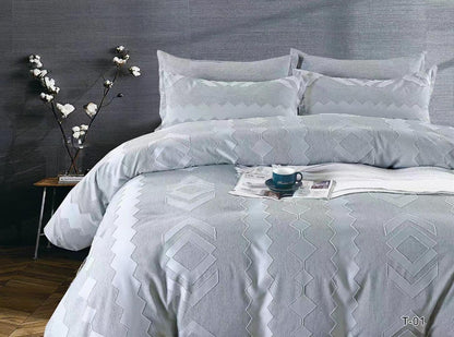 New collection Queen size solid comforter set 160x220cm - SK HOME CENTER