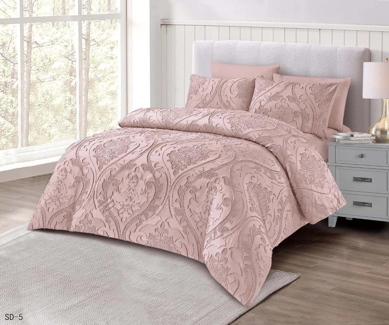 New collection Queen size solid comforter set 160x220cm - SK HOME CENTER