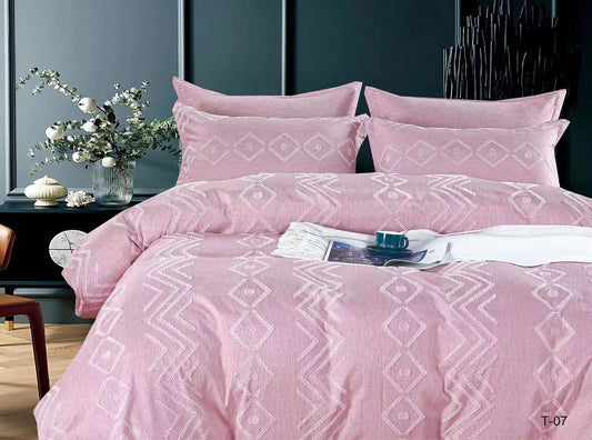 Solid color flower cut design Single/twin size comforter set 120x200cm - SK HOME CENTER