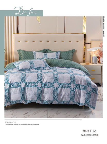 Queen size comforter 4 pieces set - 160x200cm