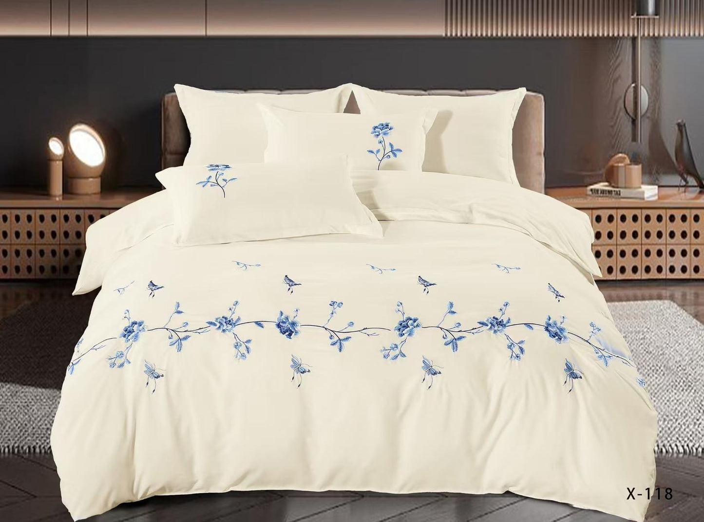 Embroidery comforter set-King - SK HOME CENTER