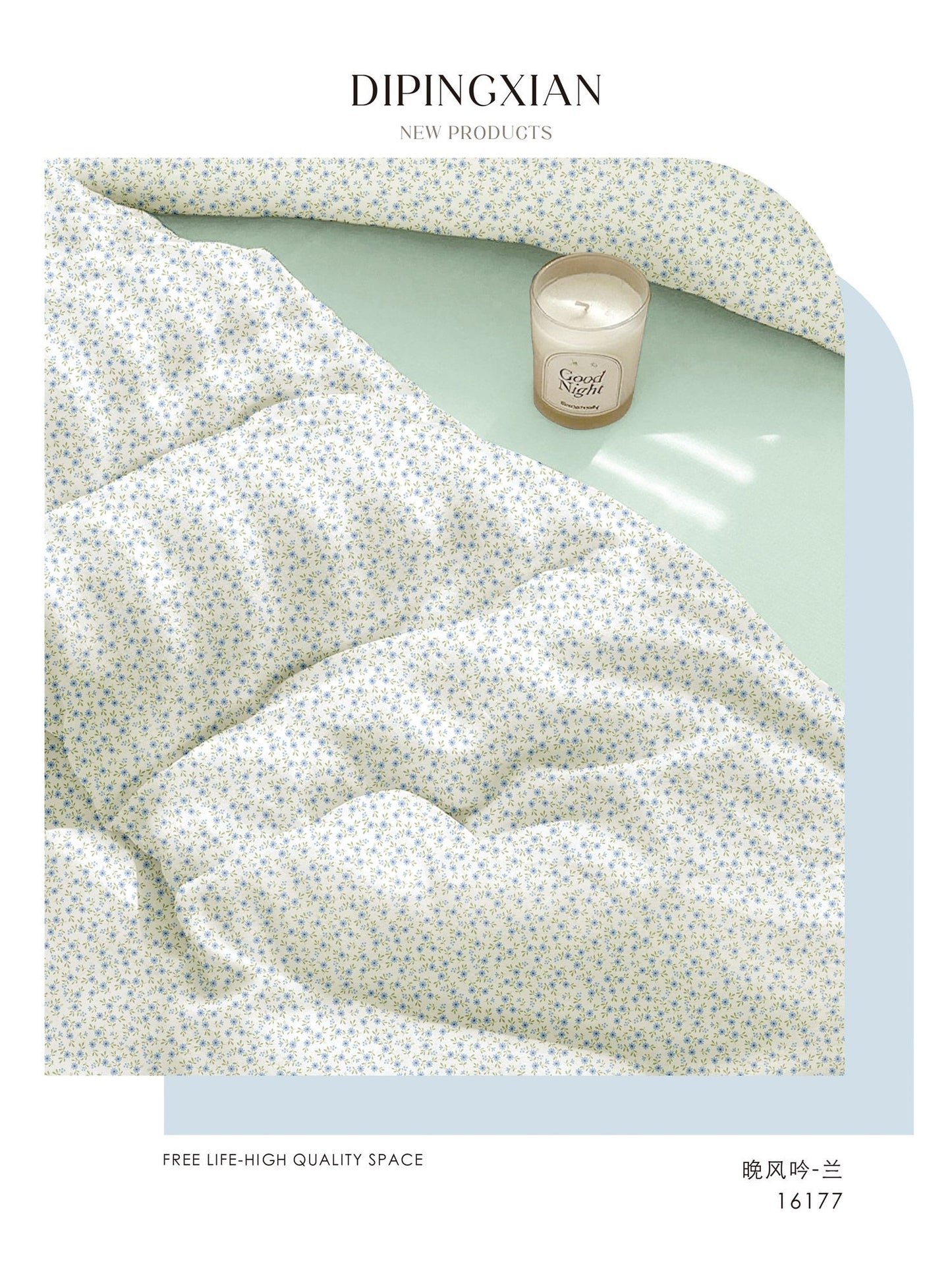 Premium Quality 100% cotton Fabric 6-Piece Floral Print Duvet cover Set- King Size bedding set