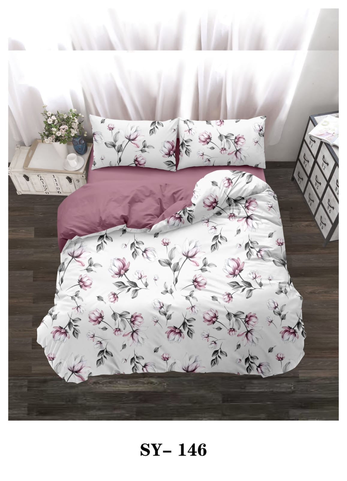 King size pattern duvet cover 6pcs set