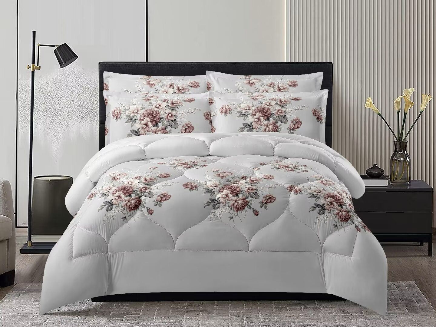 Single/Twin size comforter 4 pieces set - 120 x 220cm - SK HOME CENTER