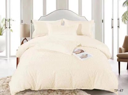 New collection Queen size solid comforter set 160x220cm - SK HOME CENTER