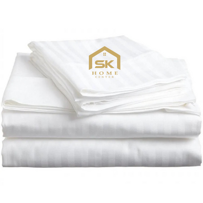 Hotel type Duvet cover, Fitted bedsheet & pillowcases set - SK HOME CENTER