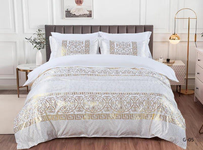 New collection Queen size solid comforter set 160x220cm - SK HOME CENTER