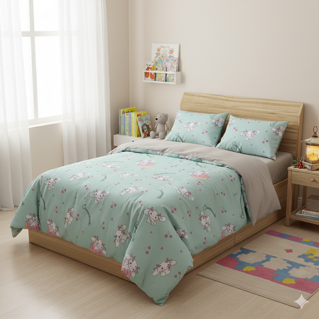 Kids Quilt 4-Piece Quilt Set – Soft & Cozy Premium Kids Bed Set (200×120 cm)