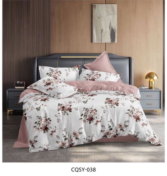 Elegant Floral King Size Comforter Set – 6 Pieces | Premium Cotton Fabric